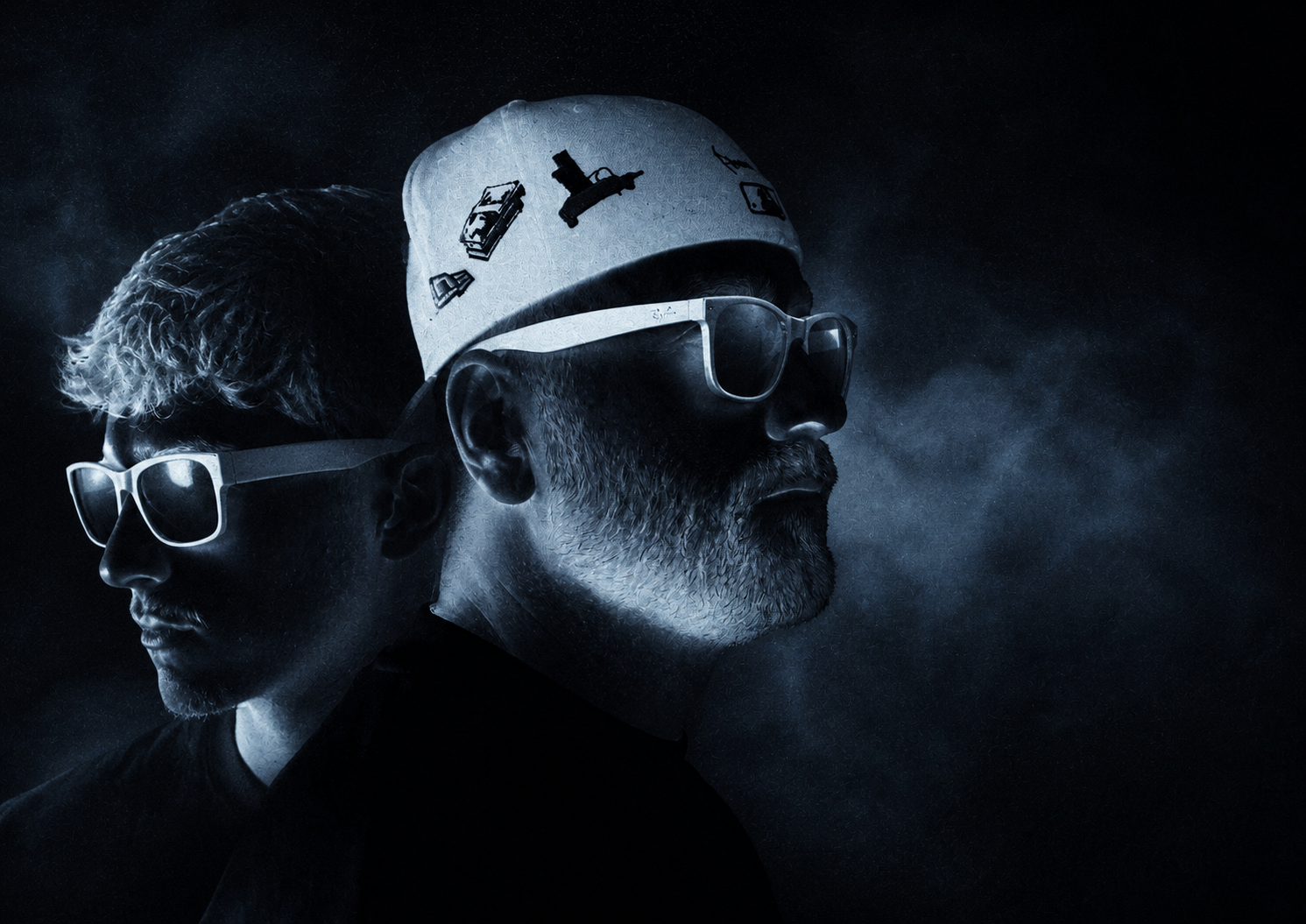 TITANS, duo tech house di Mantova, in un ritratto notturno